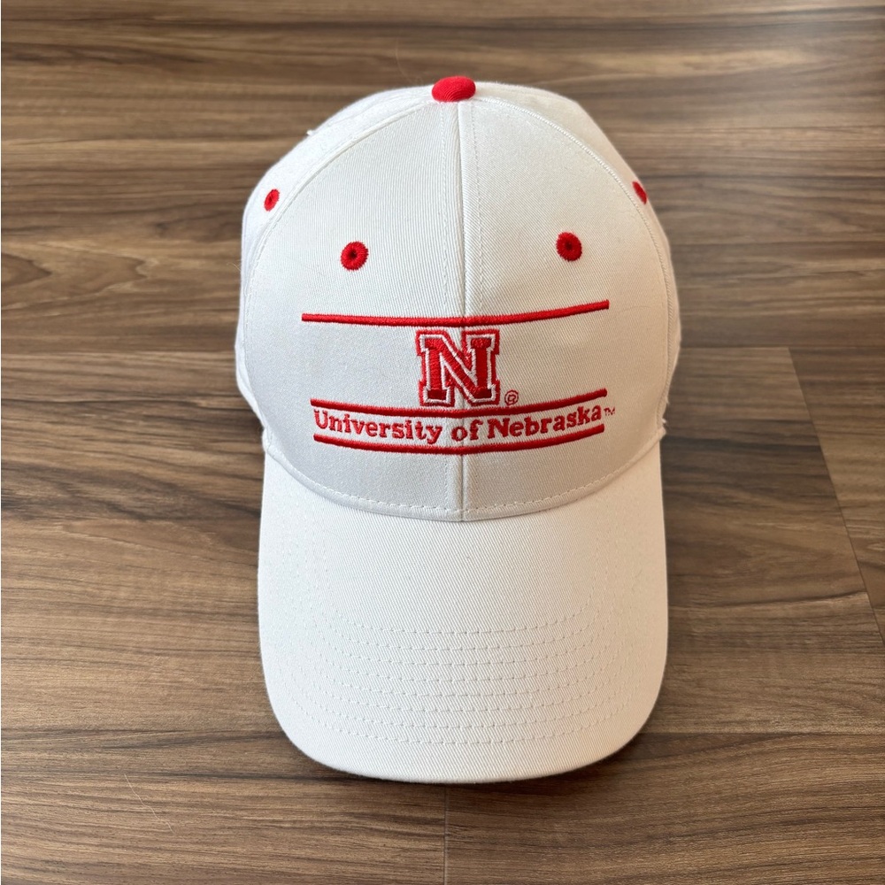 Nebraska cornhuskers Red and White Cap